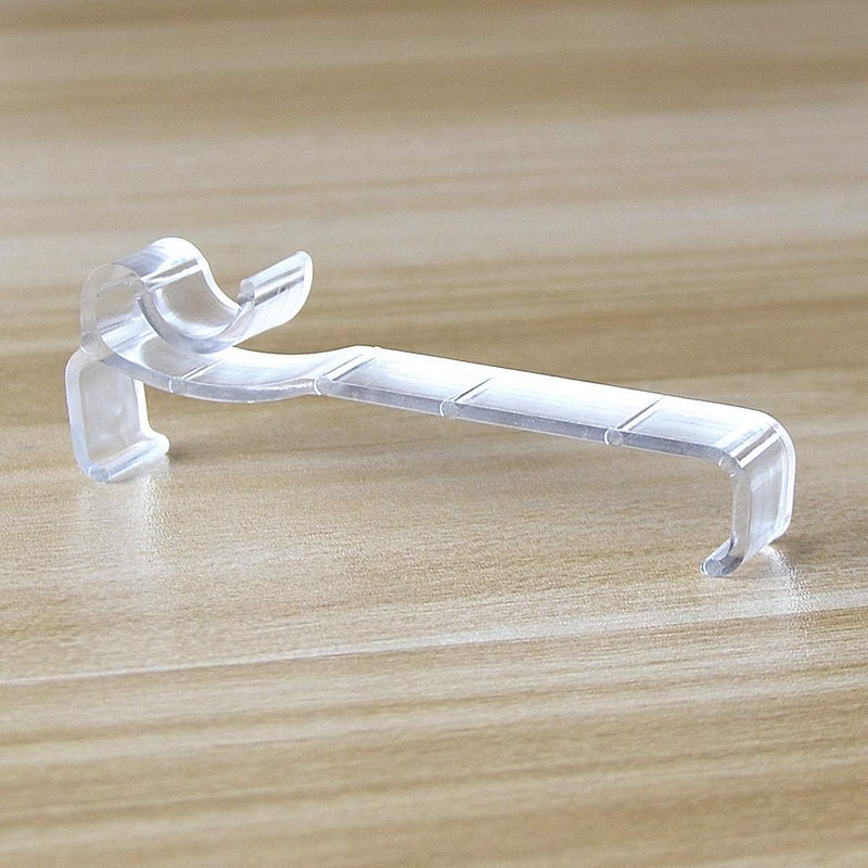 Cutelec Valance Clips 6pcs 3'' Window Blinds Hidden Clip Clear Plastic for Horizontal Blinds Valance Retainer Holder (Pack of 2) - Image 5